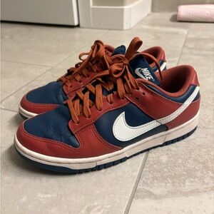 Nike Red and Navy Dunks